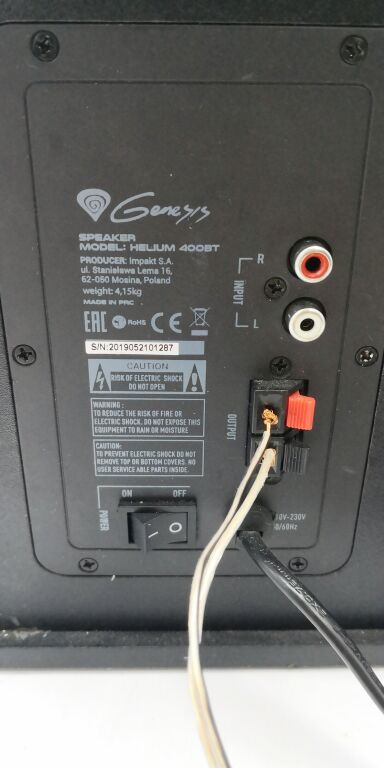 GŁOŚNIKI GENESIS HELIUM 400BT CZARNE (NCS1306)