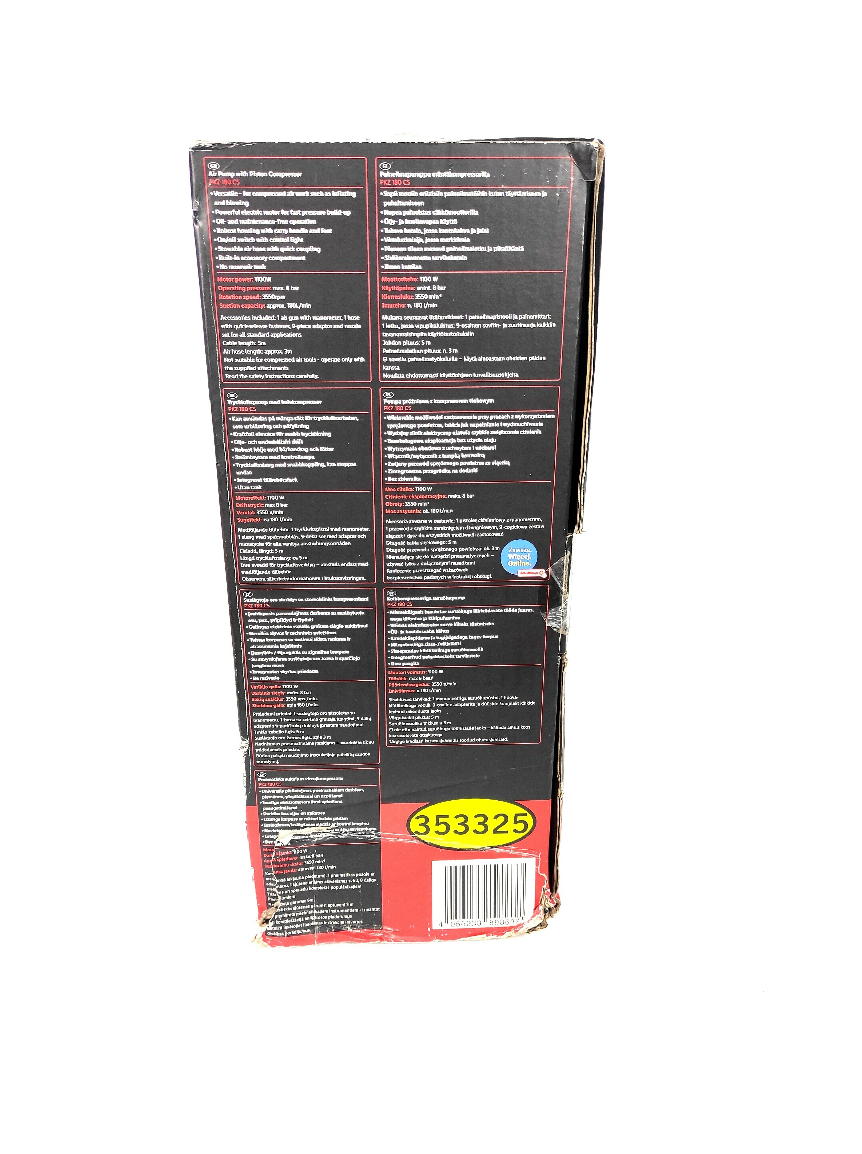 parkside-pkz-180-c5-kompresor-bezolejowy-jak-nowy-pojemnosc-zbiornika-0