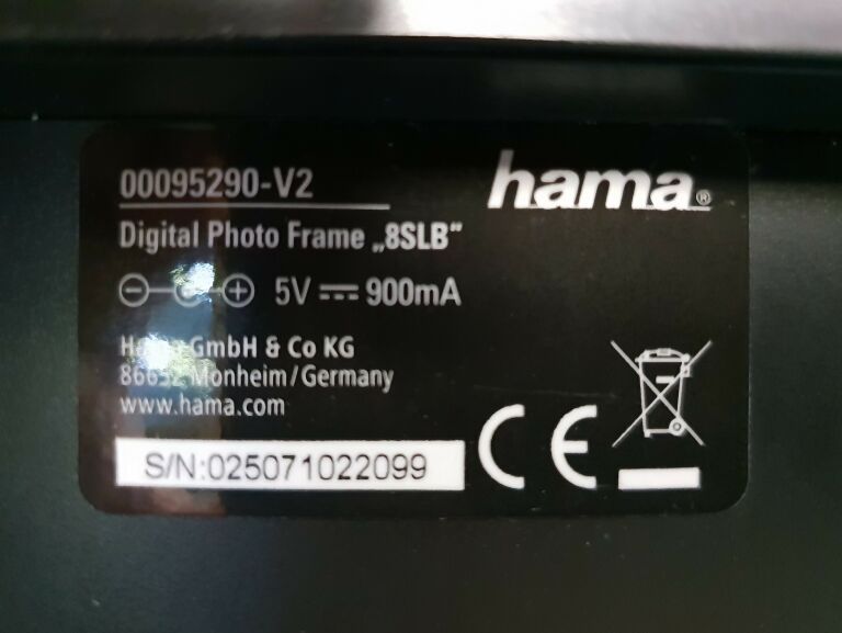 HAMA RAMKA CYFROWA 8'' SLIMLINE BASIC