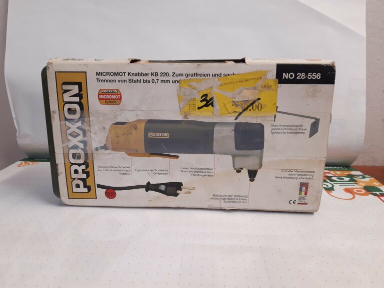 NÓŻ DO BLACHY SKOKOWY PROXXON KB220 WALIZKA