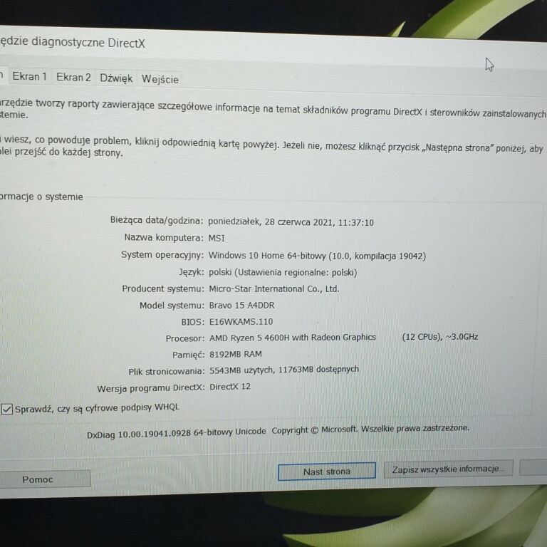 LAPTOP MSI BRAVO 15 A4DDR-276PL