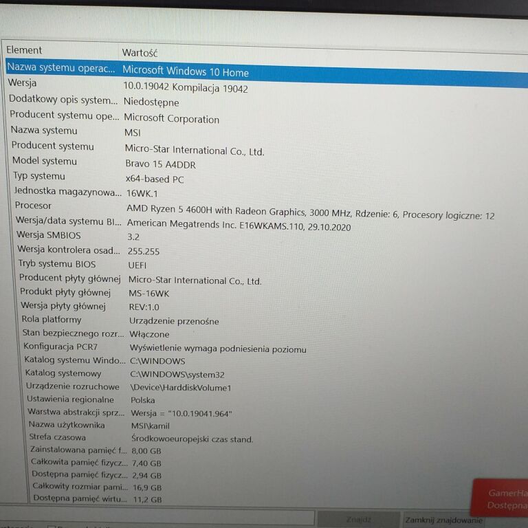 LAPTOP MSI BRAVO 15 A4DDR-276PL