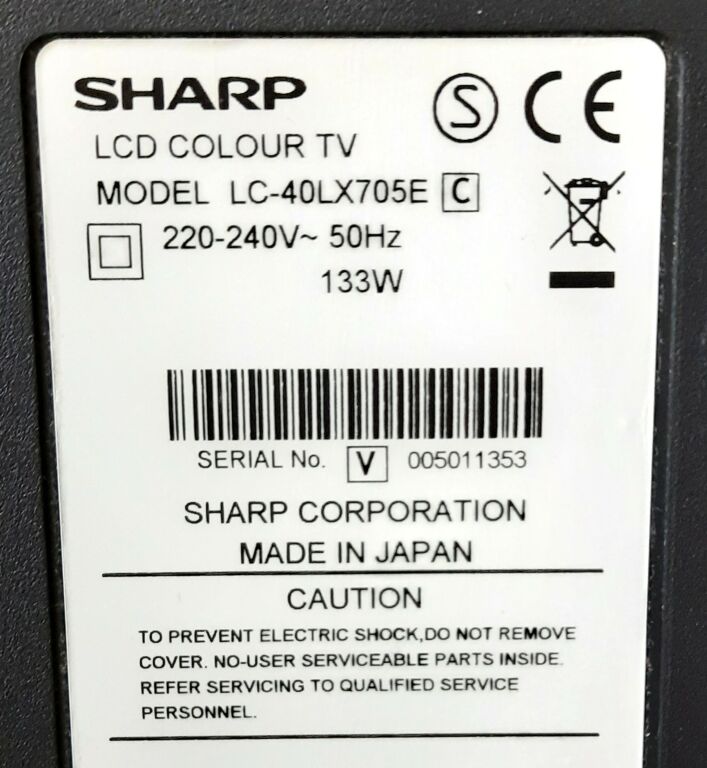 TELEWIZOR SHARP AQUOS LC40LX705E (OPIS)