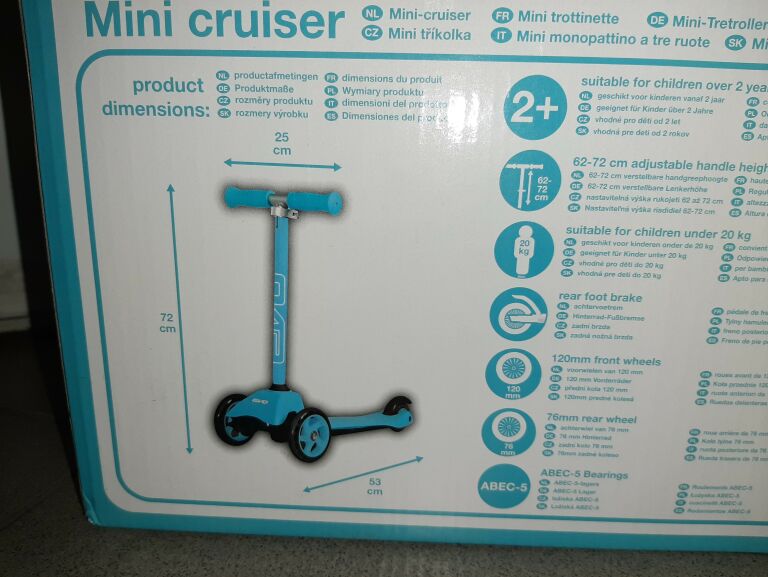 HULAJNOGA DZIECIĘCA EVO MINI CRUISER 2+ 20KG!!!