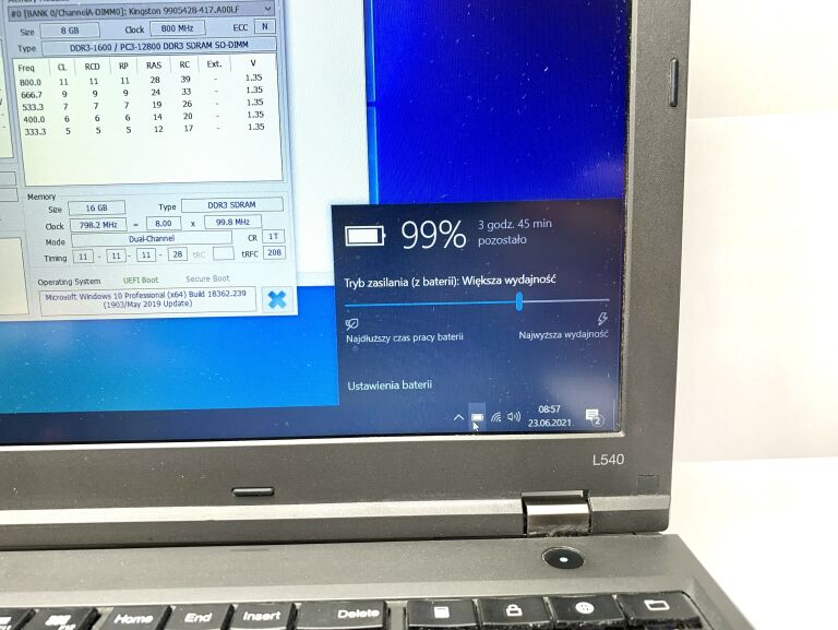 LAPTOP LENOVO THINKPAD L540 I7/16/256/FHD/W10
