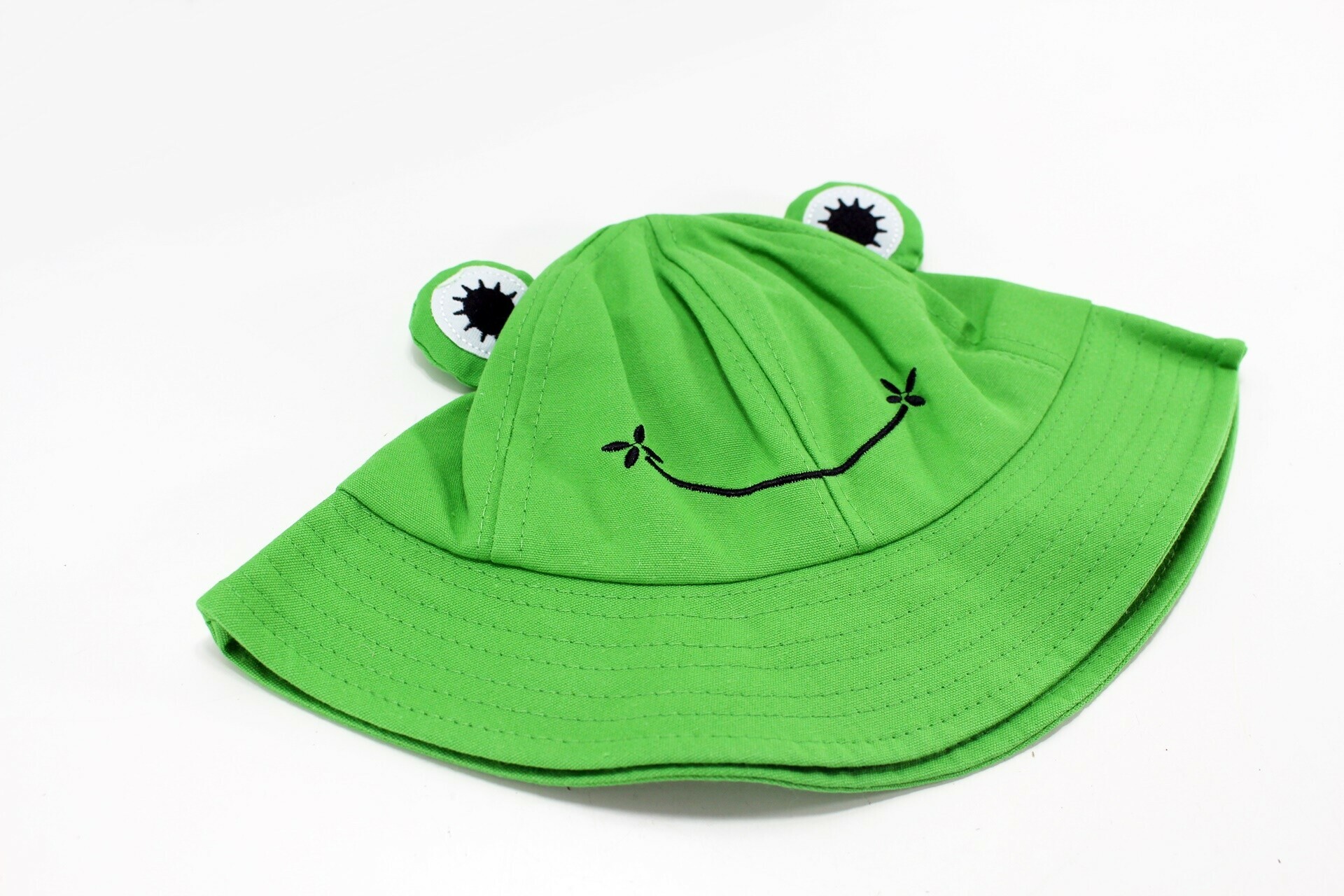 sliczna-zielona-czapka-dzieciece-zabka-new-material-dominujacy-bawelna