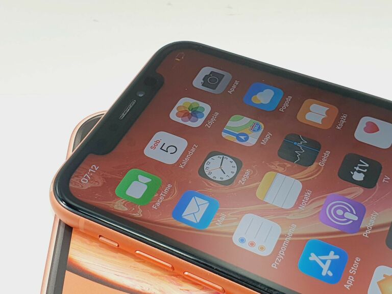 TELEFON IPHONE XR KOMPLET 256GB KORALOWY