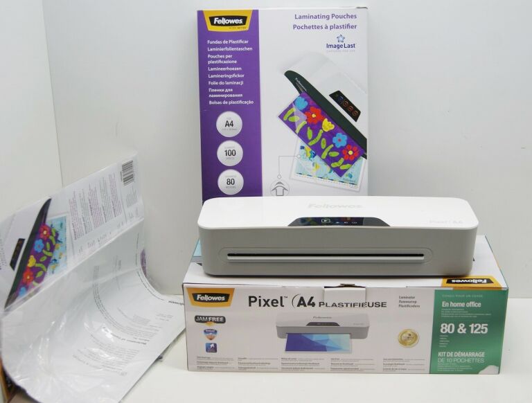 Plastifieuse Pixel A4 Fellowes 125 microns 56014…
