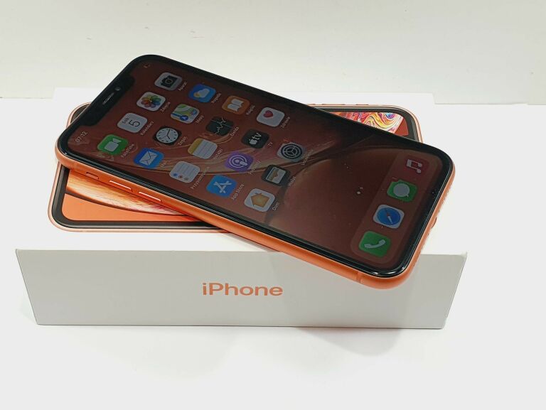 TELEFON IPHONE XR KOMPLET 256GB KORALOWY