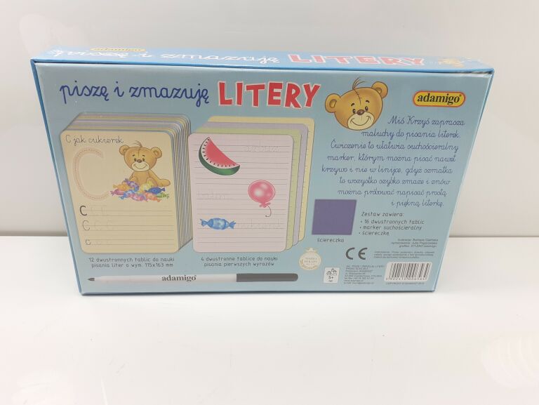 PISZĘ I ZMAZUJE LITERY NAUKA PISANIA LITEREK