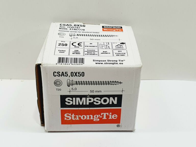 WKRĘTY CIESIELSKIE DO ŁĄCZNIKÓW SIMPSON CSA 5X50M