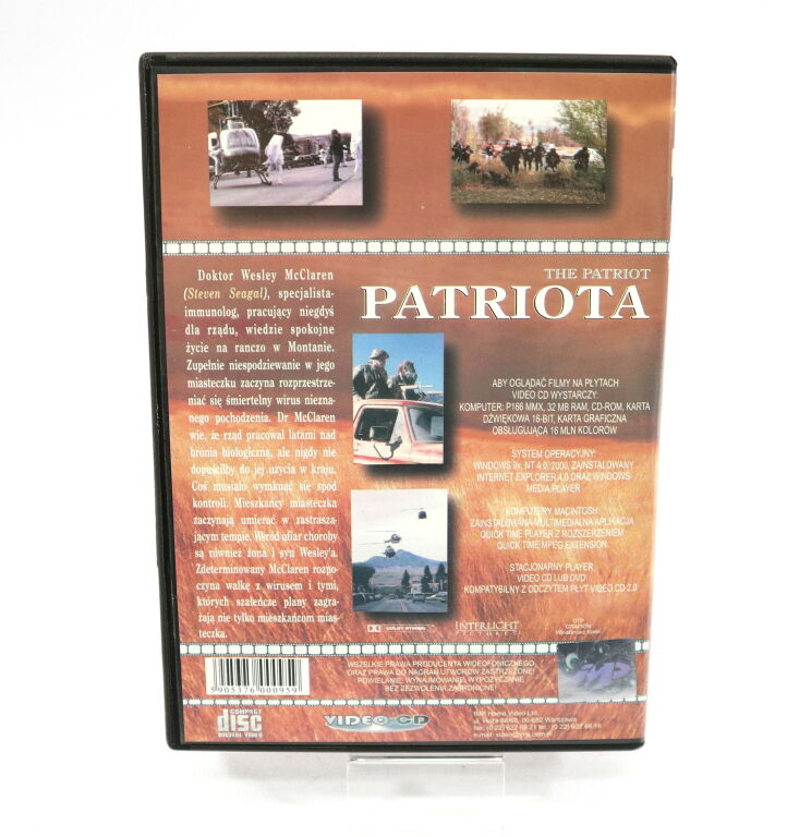 FILM NA DVD - PATRIOTA - STEVEN SEAGAL