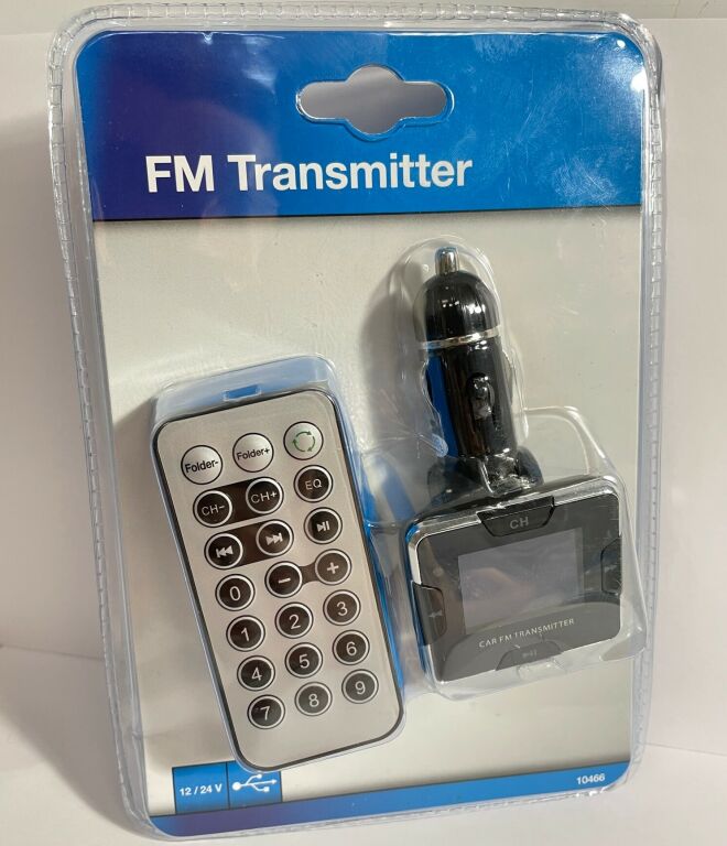 TRANSMITER FM Z PILOTEM MP3 USB SD 1,4' 12/24V