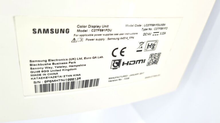 MONITOR SAMSUNG LC27F591FDUXEN 27''