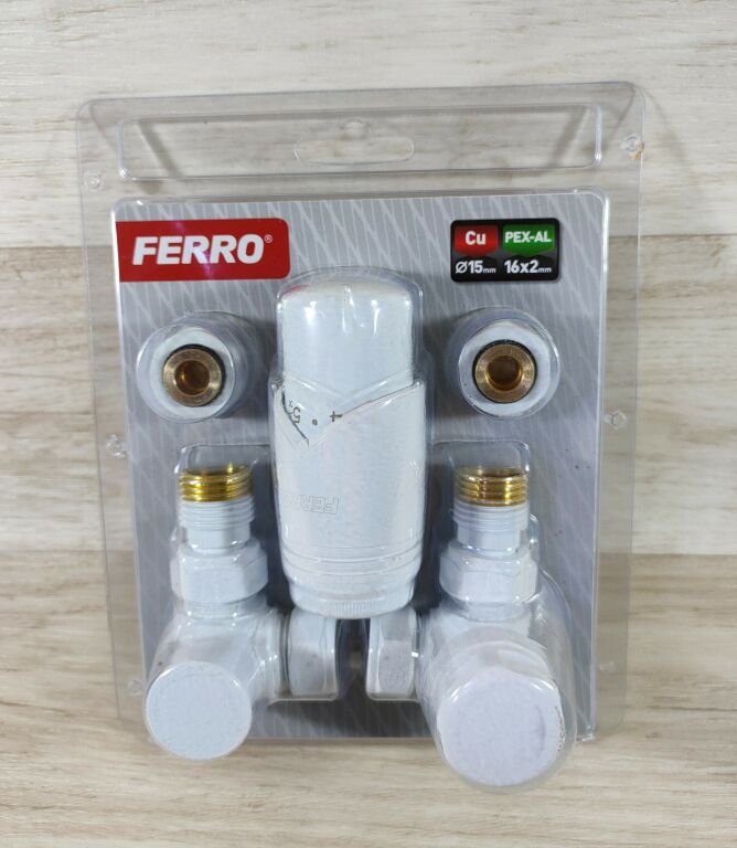 FERRO ZESTAW TERMOSTATYCZNY OSIOWY BIAŁY ZTO30WH