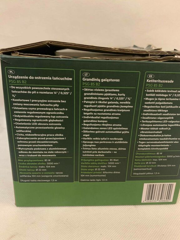 ostrzalka-do-lancuchow-parkside-psg-85-b2-jak-now-kod-produktu-psg-85-b2