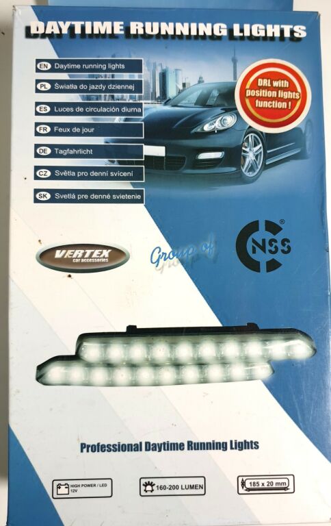 LAMPY DZIENNE DRL VERTEX KRÓTKIE NCSS 819 VER 3