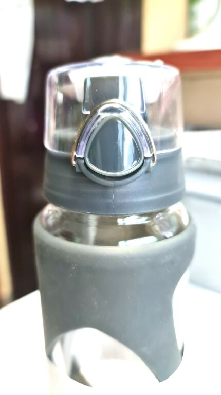 BUTELKA BINO GLASS BOTTLE 650 ML SZARA