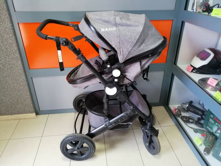WÓZEK SPACEROWY BABY-COO NANO DZIECIĘCY SZARY