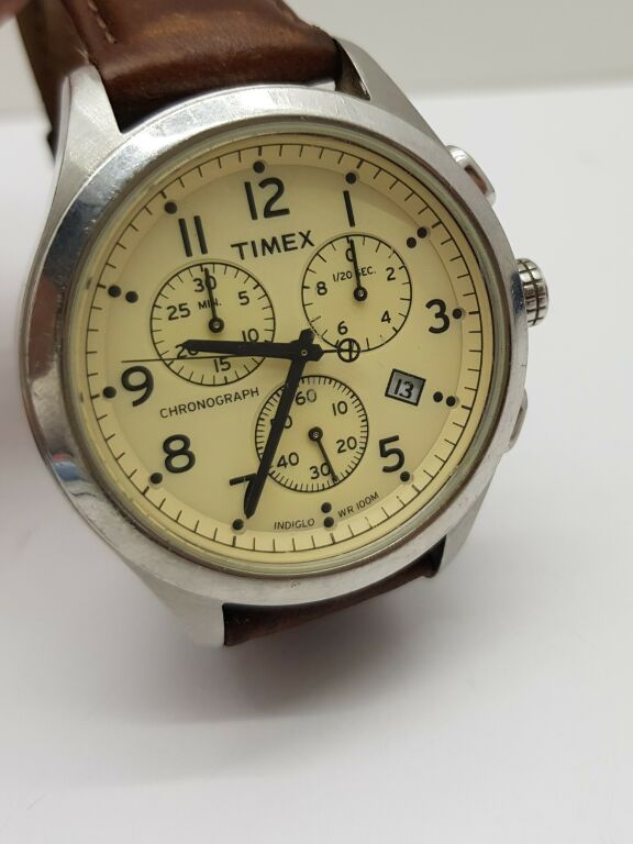 ZEGAREK TIMEX 1854 CHRONOGRAPH INDIGLO WR100M PUD