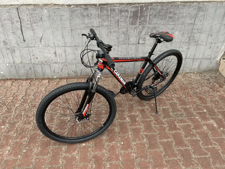 rower-caraiman-29-cali-stalowy-czerwony-stan-uzywany