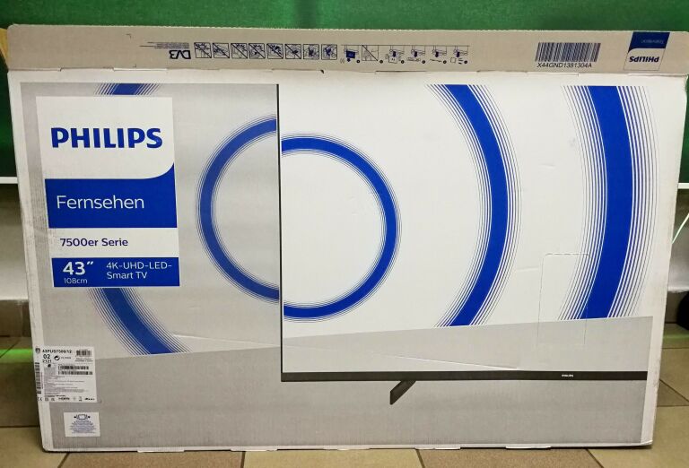 SMART TV PHILIPS 43PUS7506 12 KOMPLET