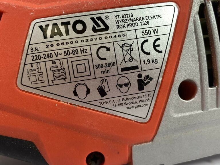 WYRZYNARKA YATO YT-82270 SUPER CENA!