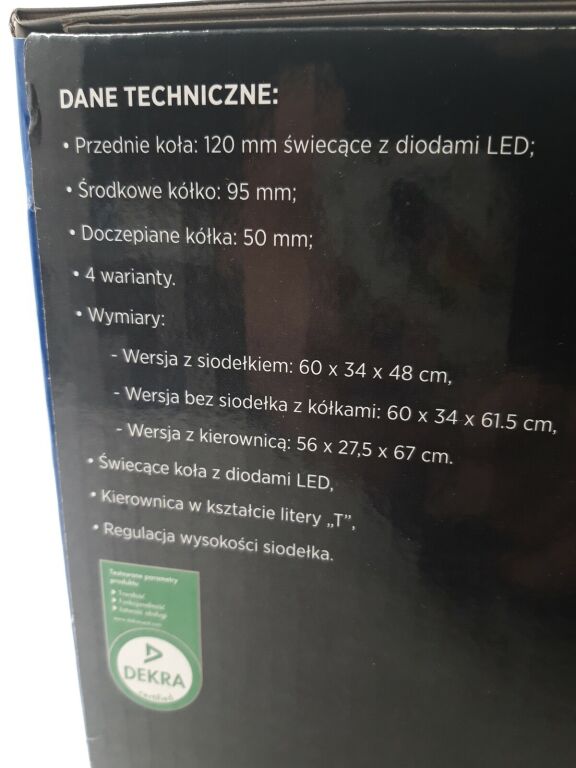 HULAJNOGA 4 W 1 Z KÓŁKAMI LED