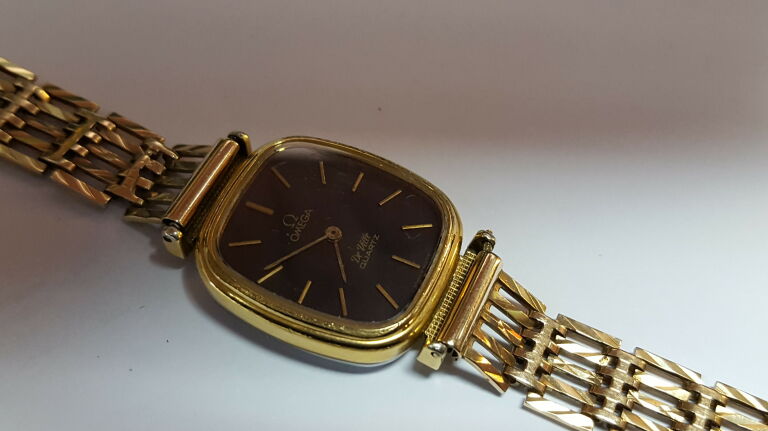 ZEGAREK OMEGA DE VILLE 1350 ZŁOTA BRANSOLETA P375