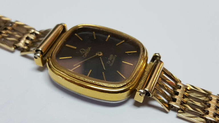 ZEGAREK OMEGA DE VILLE 1350 ZŁOTA BRANSOLETA P375