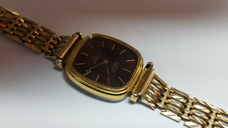 ZEGAREK OMEGA DE VILLE 1350 ZŁOTA BRANSOLETA P375