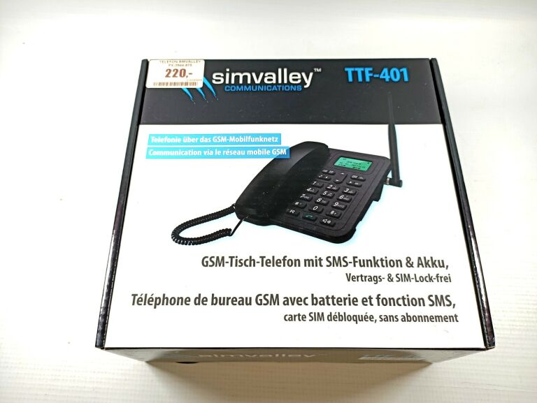 TELEFON SIMVALLEY TTF-401 PX-3944-675