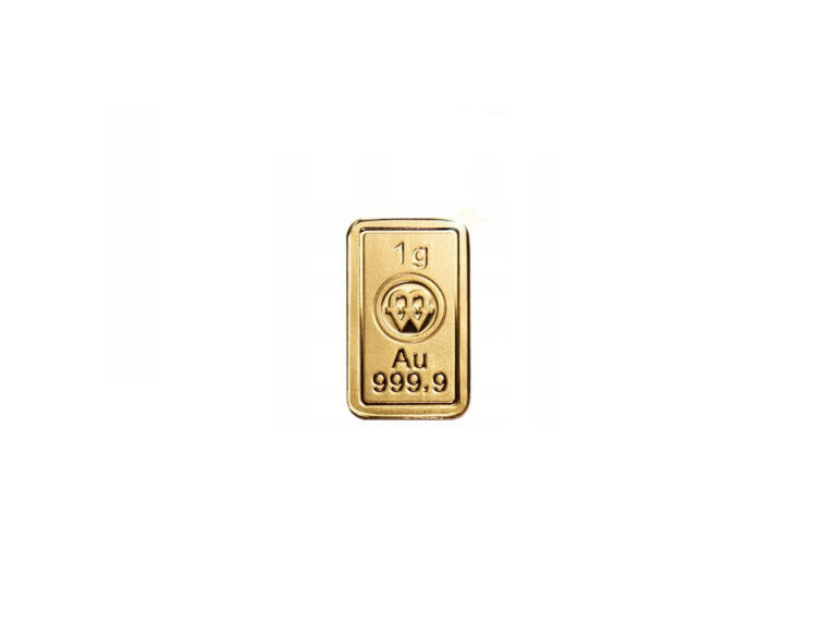 ZŁOTA SZTABKA AU 999,9 MENNICA POLSKA 1 G