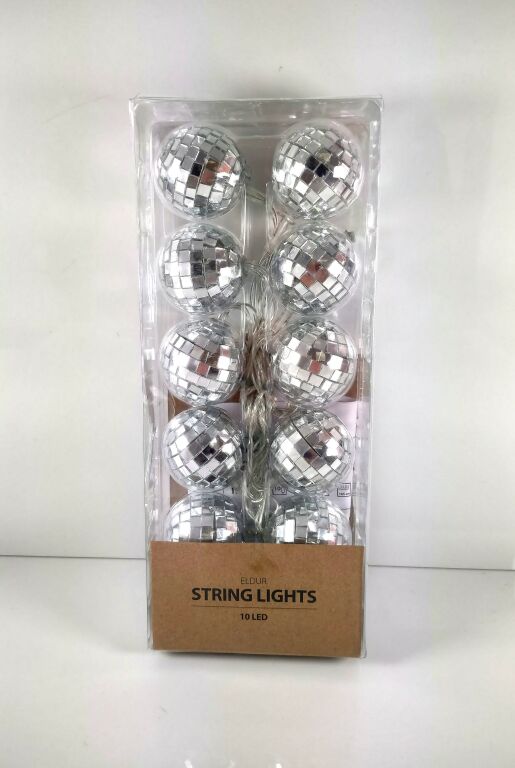 LAMPKI JYSK ELDUR 10 LED KULE DISCO