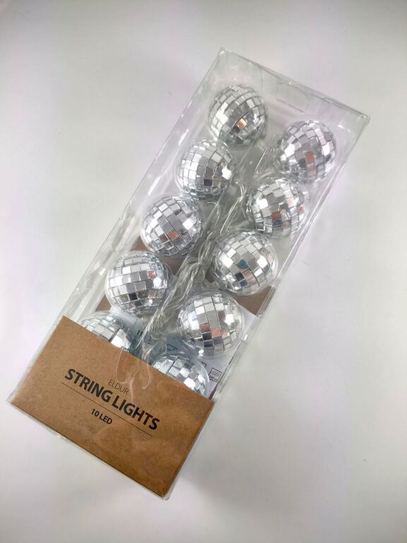 LAMPKI JYSK ELDUR 10 LED KULE DISCO