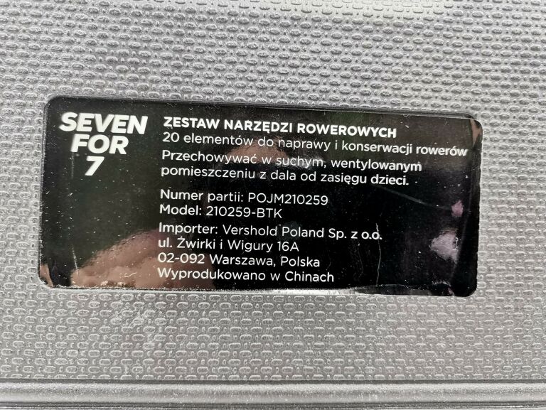 ZESTAW NARZEDZI ROWEROWYCH SEVEN FOR 7