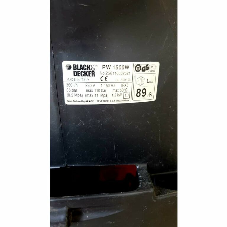 MYJKA CIŚNIENIOWA BLACK DECKER MOC 1500W