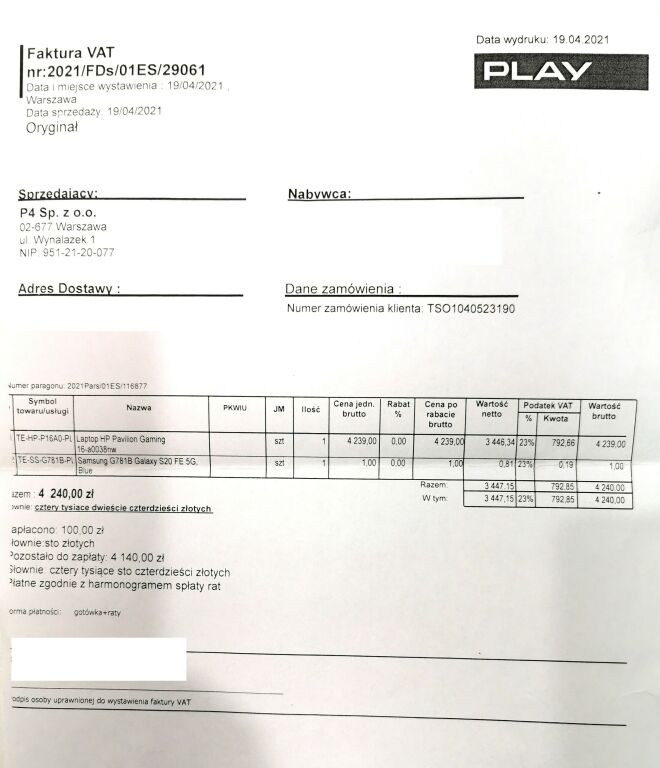 LAPTOP HP PAVILION GAMING 16-A0038NW