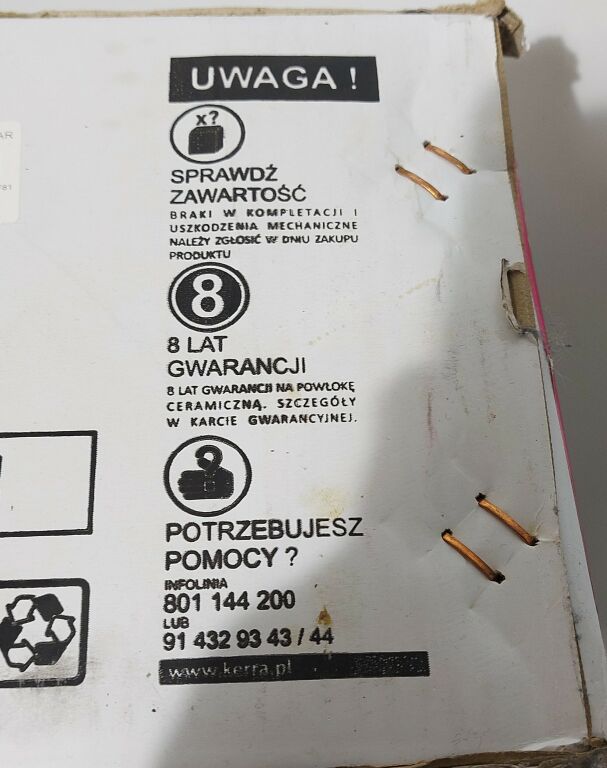 UMYWALKA NABLATOWA CERAMICZNA KERRA KR-781