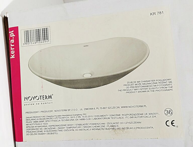 UMYWALKA NABLATOWA CERAMICZNA KERRA KR-781