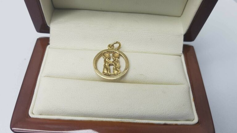 zlota-zawieszka-blizniaki-585141-stan-11323-2