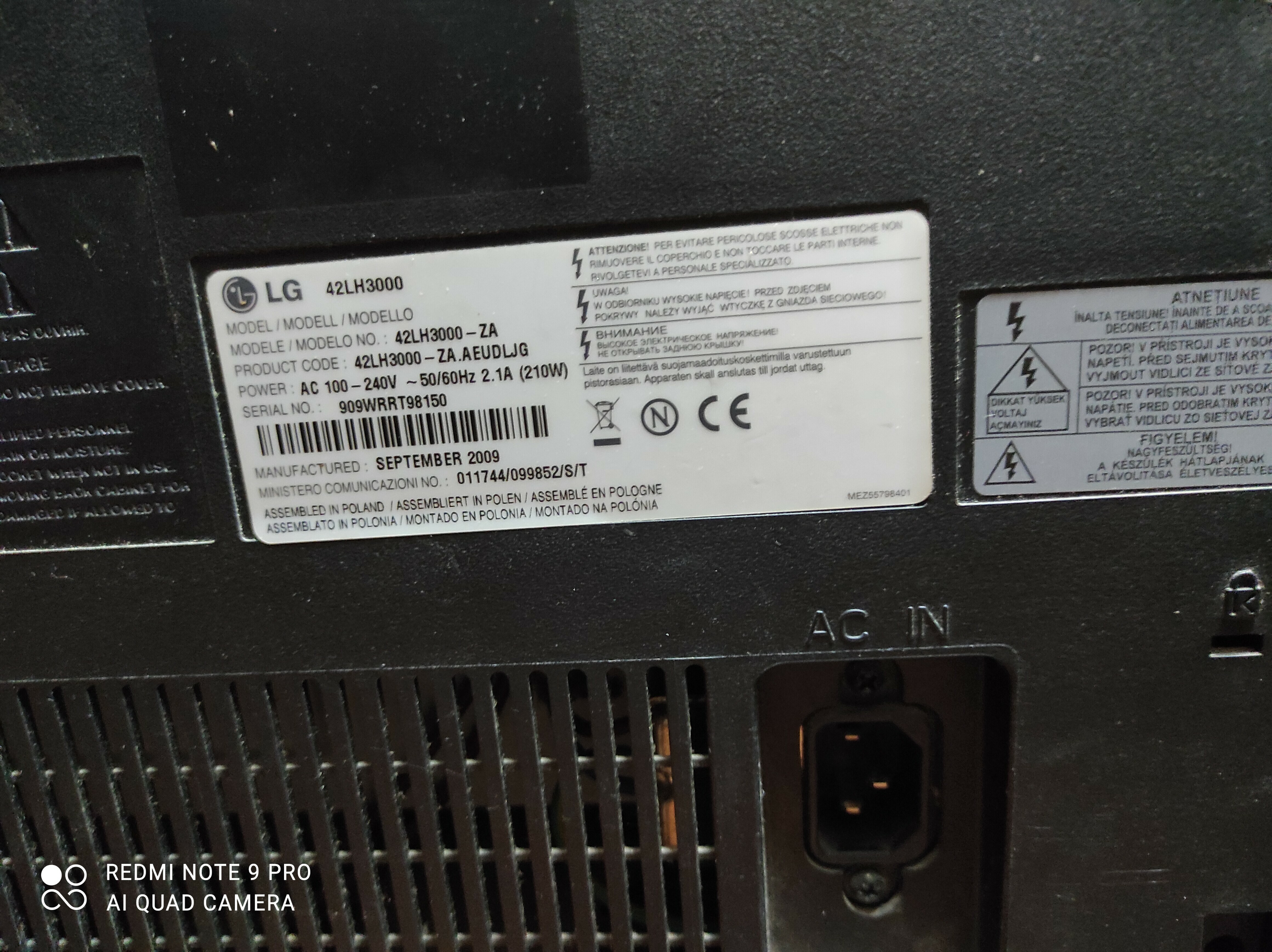 telewizor-lg-42lh3000-pilot-uszkodzony-kod-producenta-42lh3000