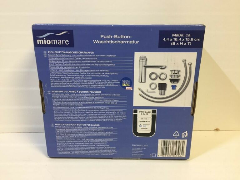 BATERIA UMYWALKOWA MIOMARE TYPU PUSH BUTTON