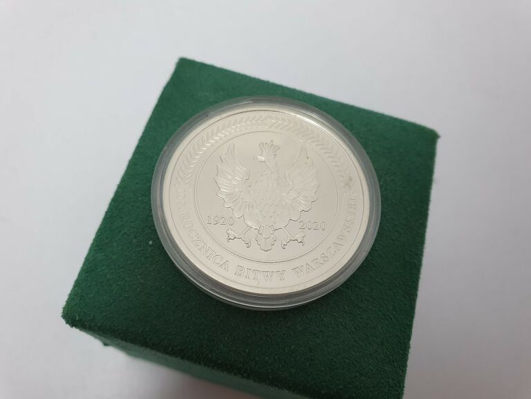 MONETA MEDALBITWA WARSZAWSKA 1920 CUD NAD WISŁĄ