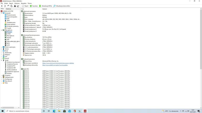 KOMPUTER RYZEN 9 3900X RTX2070 SUPER 32GB 3600MHZ