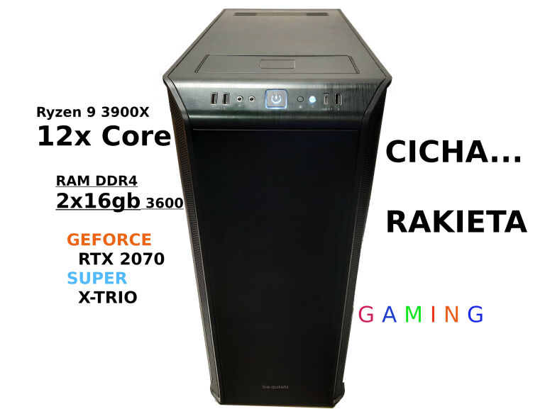KOMPUTER RYZEN 9 3900X RTX2070 SUPER 32GB 3600MHZ