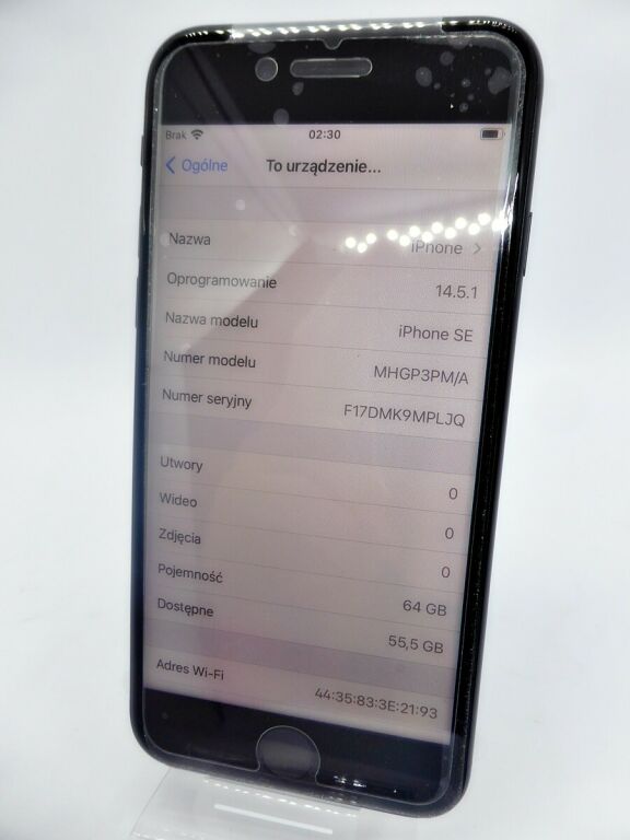 TELEFON APPLE IPHONE SE 64GB CZARNY