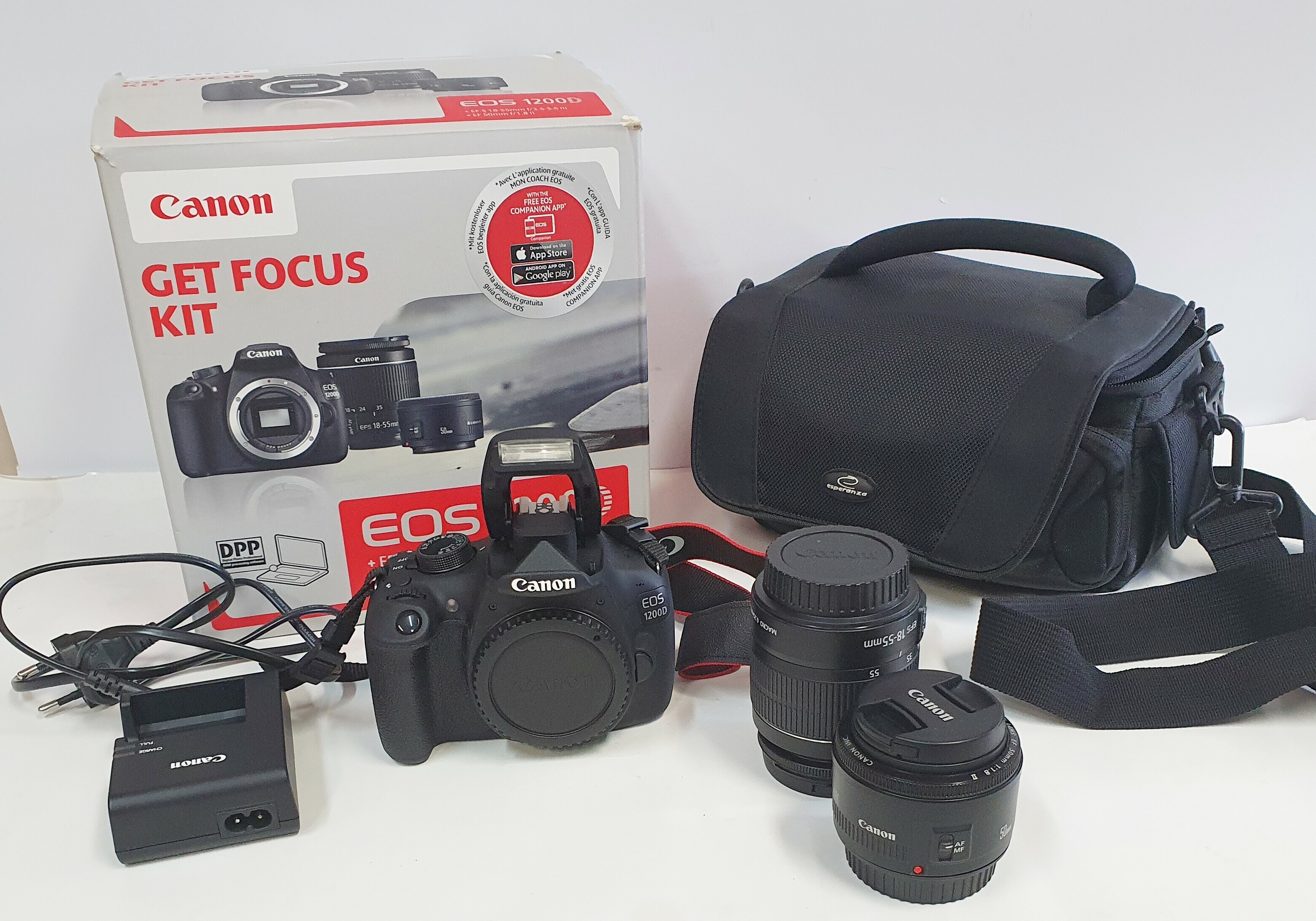 aparat-canon-eos-1200d-obiektyw-18-55mm50-300mm-stan-uzywany