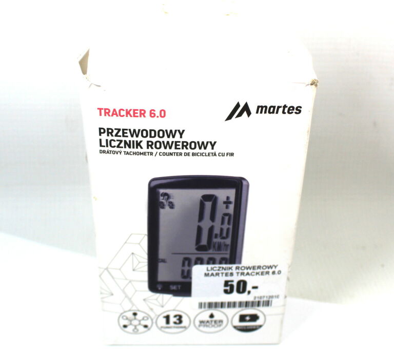 LICZNIK ROWEROWY MARTES TRACKER 6.0 CZARNY