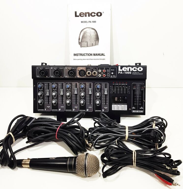 ZESTAW KARAOKE LENCO PA 1000 MIKROFON